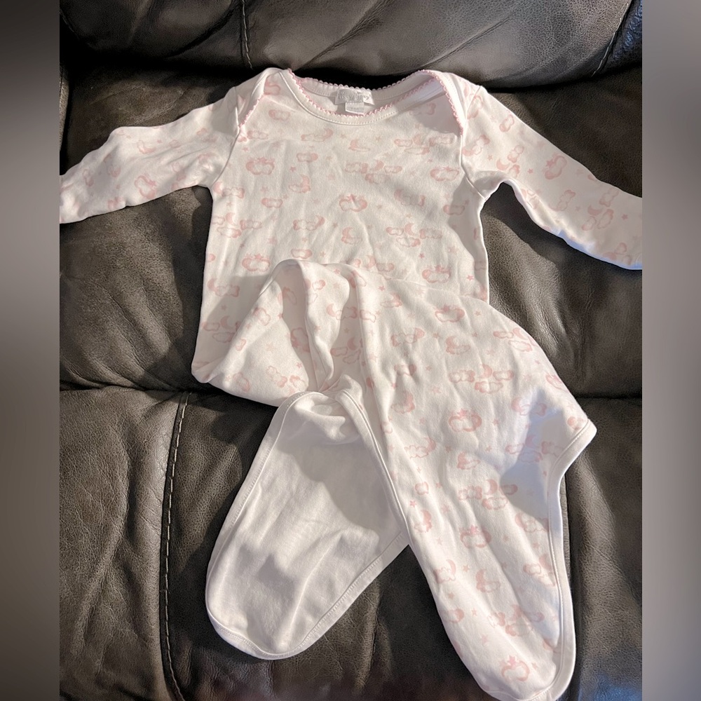 Kissy Kissy Pima Cotton Knotted Infant Gown